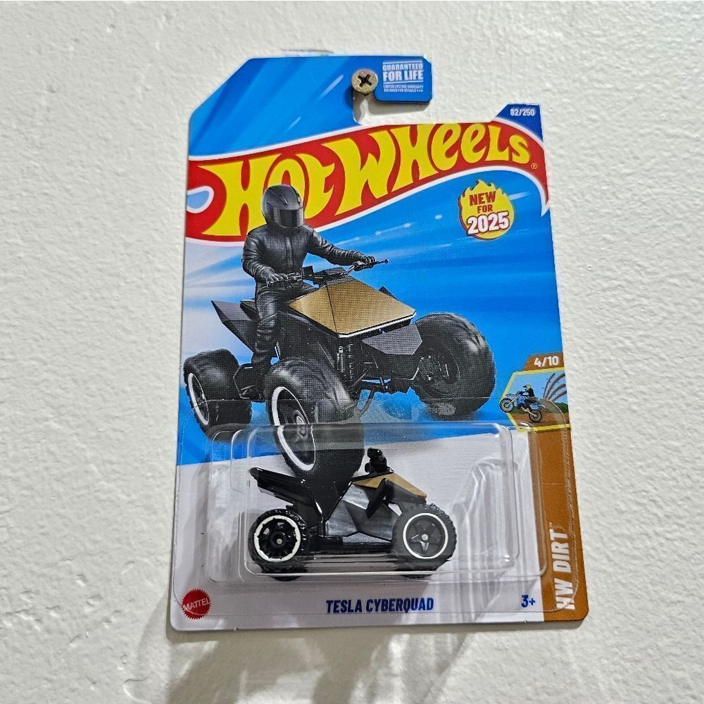 Hotwheels Gold Tesla Cyber Quad